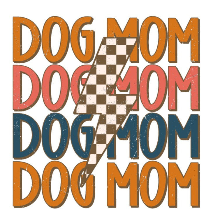 Retro Dog Mom DTF Transfers