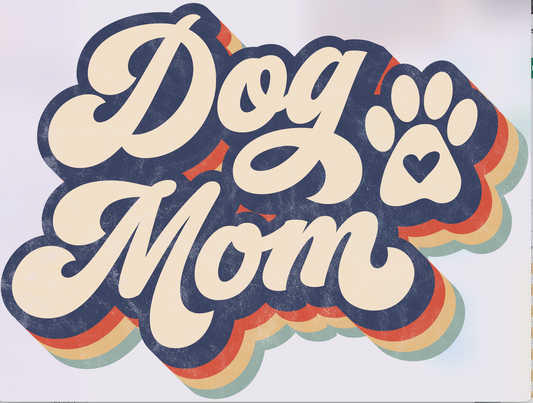 Dog Mom Retro DTF Transfers