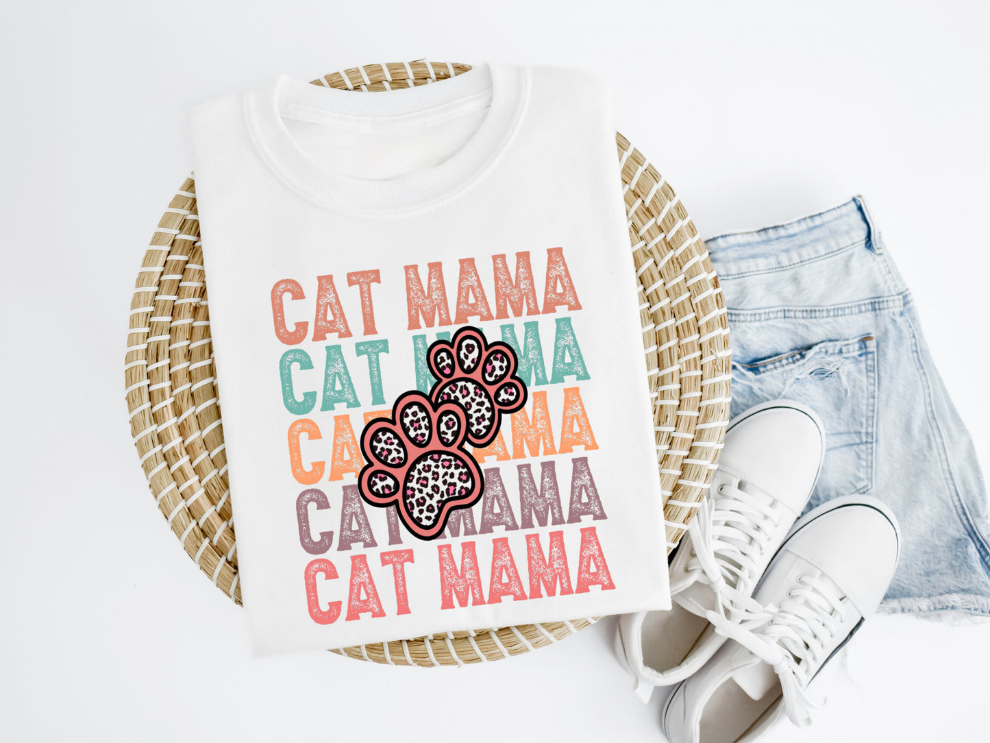 Cat Mama Cheetah Sweatshirt
