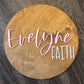 Round Nursery Name Sign