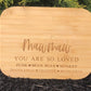 Mom You Are So Loved Mother's Day Cutting Board