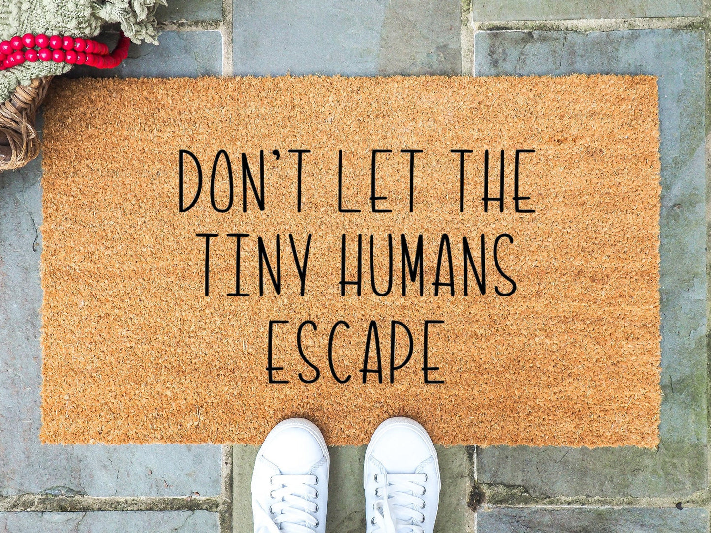 Don't Let The Tiny Humans Escape Doormat